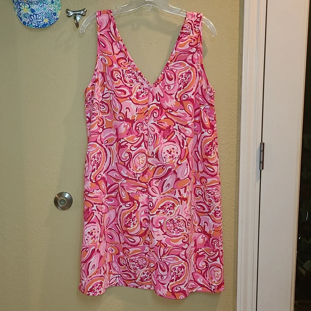 Lilly Pulitzer Pink Multi Floral Print Mini Dress - Picture 1 of 12